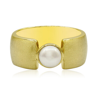 Anello in argento con Perla di Acqua Dolce (TPC)