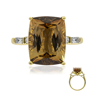 Anello in oro con Tormalina Neon del Congo (CIRARI)