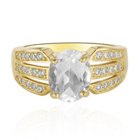 Anello in argento con Topazio Bianco
