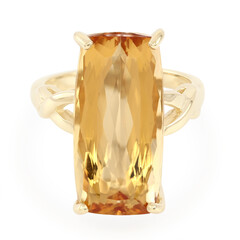Anello in oro con Topazio Imperiale AAA (AMAYANI)