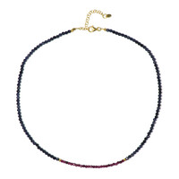 Collana in argento con Rubino Mozambico (Riya)