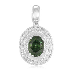 Ciondolo in argento con Apatite Cromo
