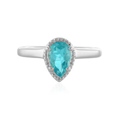 Anello in argento con Apatite Blu