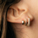 Orecchini in argento con Zircone (M de Luca)