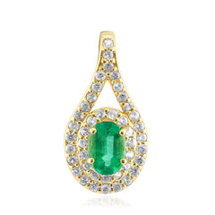 Ciondolo in argento con Smeraldo Zambia