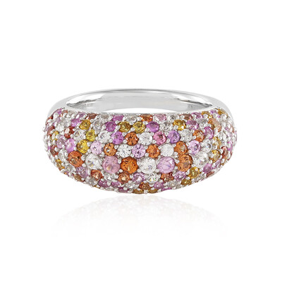 Anello in platino con Zaffiro Rosa (KM by Juwelo)