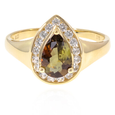 Anello in oro con Andalusite