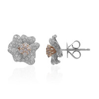 Orecchini in oro con Diamante Rosa I1 (CIRARI)