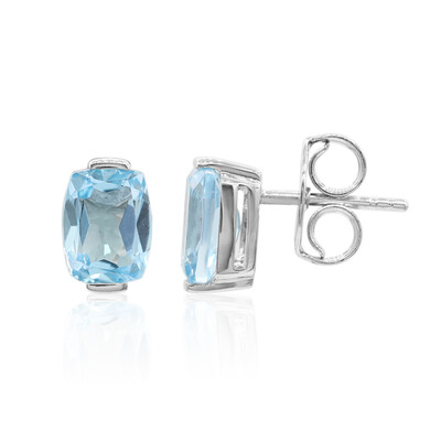 Orecchini in argento con Topazio Blu Cielo