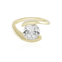 Anello in argento con Topazio Bianco