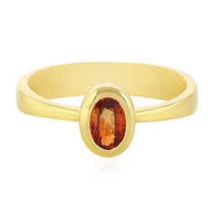 Anello in argento con Zaffiro Tramonto