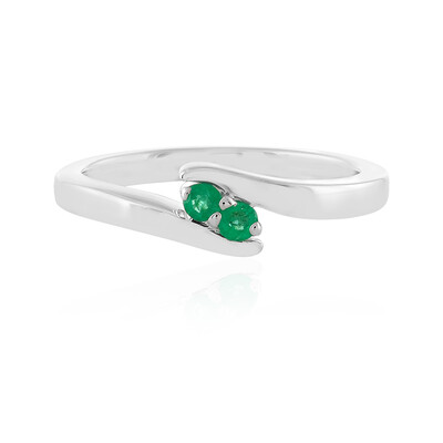 Anello in argento con Smeraldo Colombiano