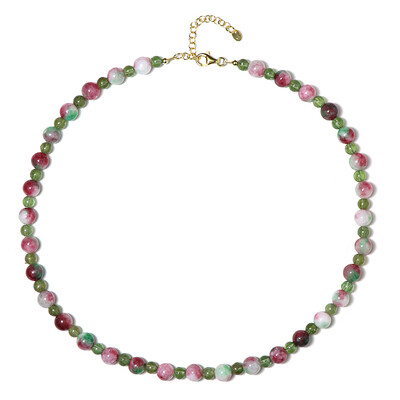 Collana in argento con Quarzo Fragola (Riya)