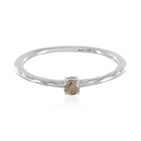 Anello in argento con Diamante Champagne I3