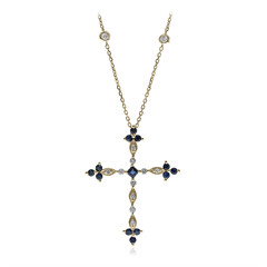 Collana in oro con Zaffiro Ceylon (CIRARI)