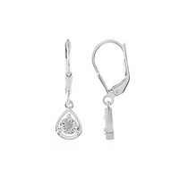 Orecchini in argento con Diamante I3 (J)