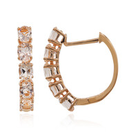 Orecchini in oro con Morganite AAA