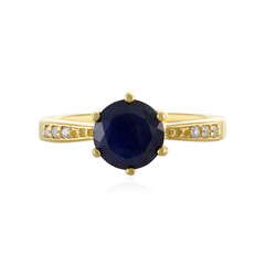 Anello in argento con Zaffiro Blu del Mozambico