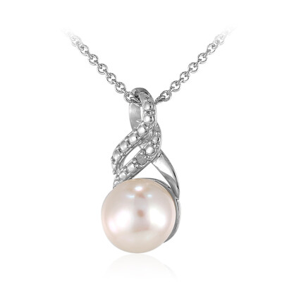 Collana in argento con Perla di Acqua Dolce