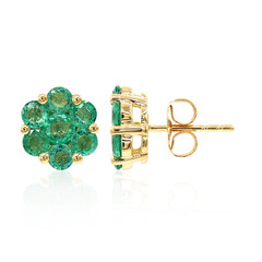 Orecchini in oro con Smeraldo Zambia AAA