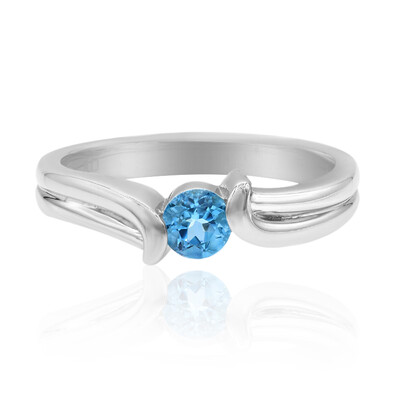 Anello in argento con Acquamarina Santa Maria