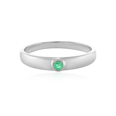 Anello in argento con Smeraldo Colombiano