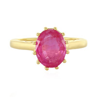Anello in argento con Zaffiro Rosa del Madagascar