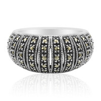 Anello in argento con Marcassite