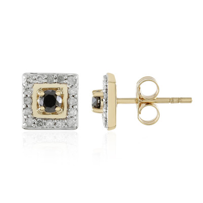 Orecchini in oro con Diamante Nero