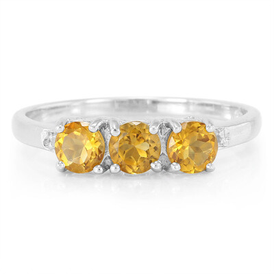 Anello in argento con Citrino
