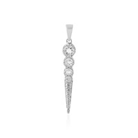 Ciondolo in argento con Quarzo Bianco