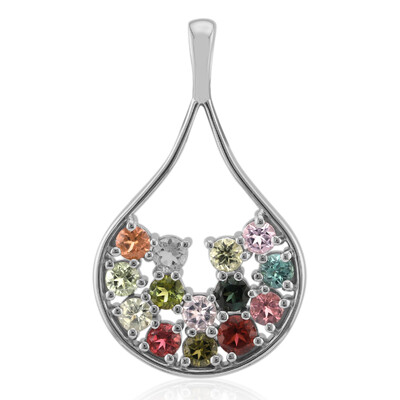Ciondolo in argento con Tormalina Rosa