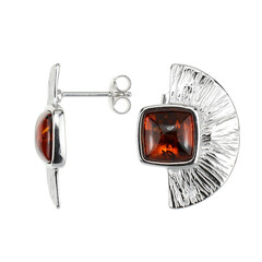Orecchini in argento con Ambra Baltica