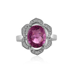 Anello in argento con Fluorite Rosa del Messico