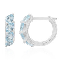 Orecchini in argento con Topazio Blu Cielo