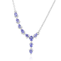 Collana in argento con Tanzanite