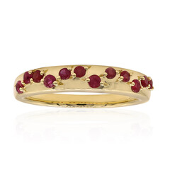 Anello in oro con Berillo Rosso