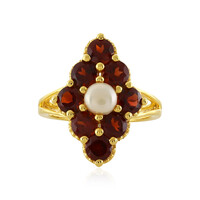 Anello in argento con Granato d’India
