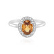 Anello in argento con Zircone Mandarino