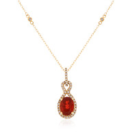 Collana in oro con Opale di Fuoco Messicano (CIRARI)