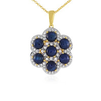 Collana in argento con Zaffiro Stellato Blu