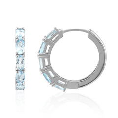 Orecchini in argento con Topazio Blu Cielo