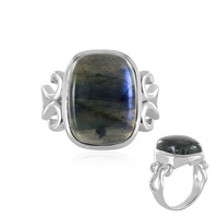 Anello in argento con Labradorite