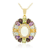 Collana in argento con Opale di Welo