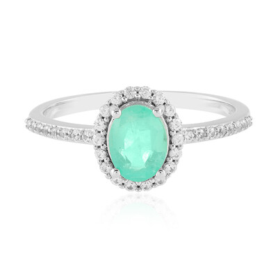 Anello in argento con Smeraldo Russo