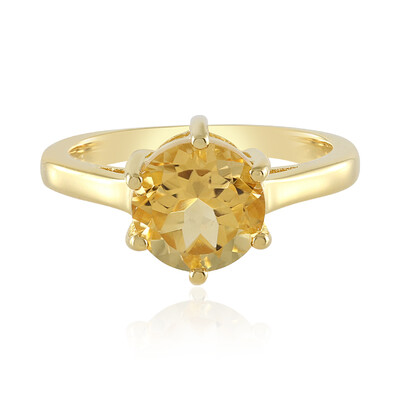 Anello in argento con Citrino