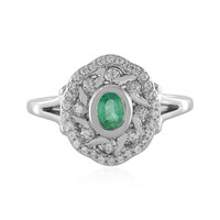 Anello in argento con Smeraldo Colombiano