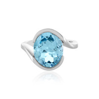 Anello in argento con Topazio Blu Cielo