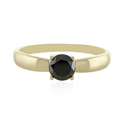 Anello in oro con Diamante Nero