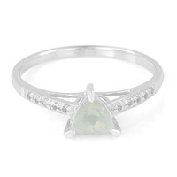 Anello in argento con Prehnite